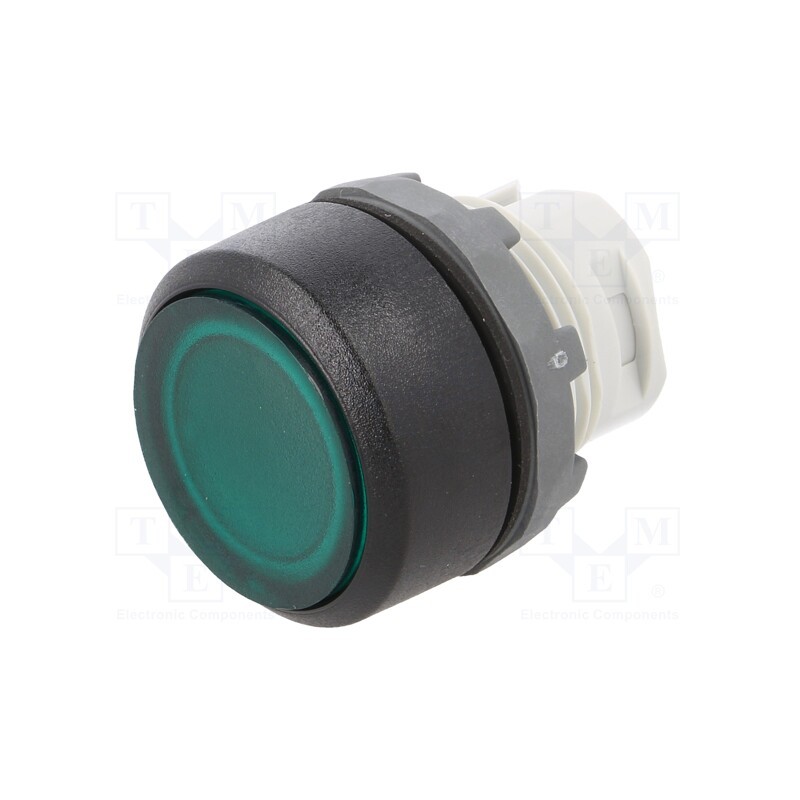1 pcs x ABB - 1SFA611100R1102 - Switch: push-button, 22mm, Stabl.pos: 1, green, MLB-1, IP66, flat