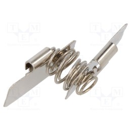 10 pcs x KEYSTONE - 287 - Spring contact, A23,A27,AAA,AAAA,N,R03, Batt.no: 2, push-in