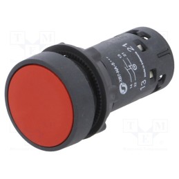 1 pcs x SCHNEIDER ELECTRIC - XB7NA45 - Switch: push-button, 22mm, Stabl.pos: 1, NC + NO, red, none, IP65