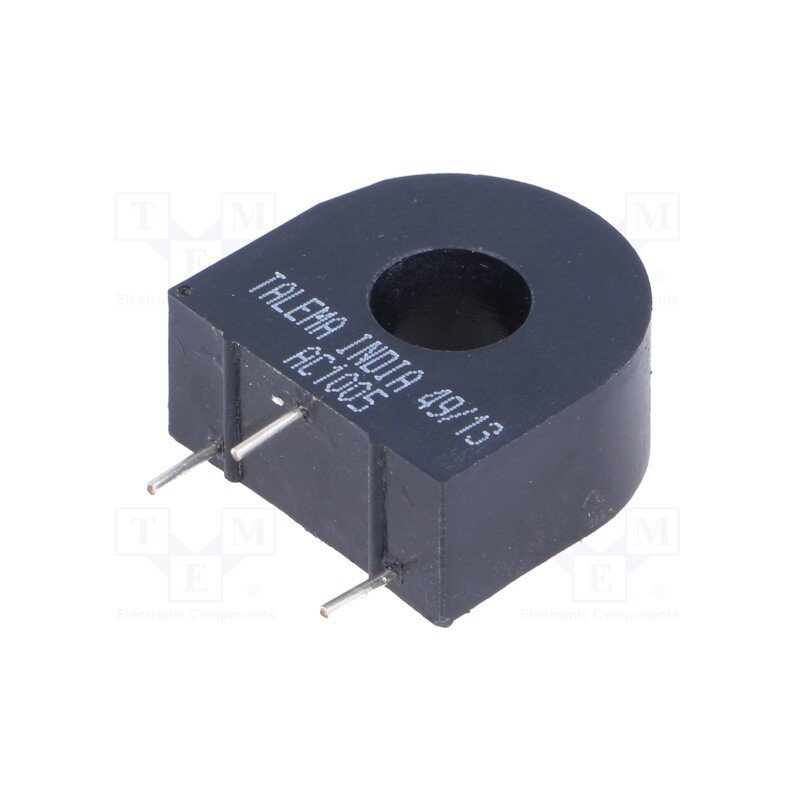 1 pcs x TALEMA - AC1005 - Current transformer, AC, Iin: 5A, 100Ω, 2.5mVA, C: 15.24mm, D: 7.62mm