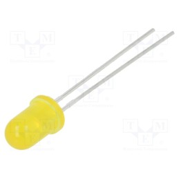 5 pcs x LUMEX - SSL-LX5093YD - LED, 5mm, yellow, 30mcd, 60°, Front: convex, 2.1÷2.5V, No.of term: 2