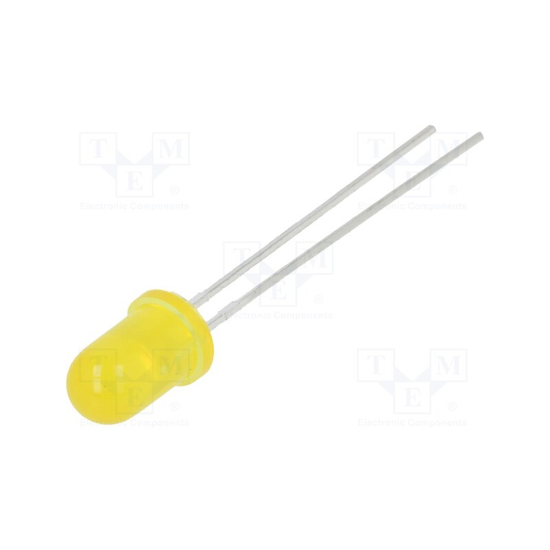 5 pcs x LUMEX - SSL-LX5093YD - LED, 5mm, yellow, 30mcd, 60°, Front: convex, 2.1÷2.5V, No.of term: 2
