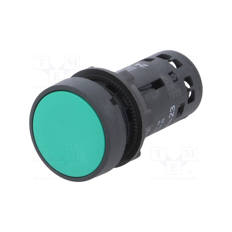 1 pcs x SCHNEIDER ELECTRIC - XB7NA33 - Switch: push-button, 22mm, Stabl.pos: 1, NO x2, green, none, IP65