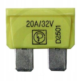 Blade fuse 20A yellow, set of 50 pcs