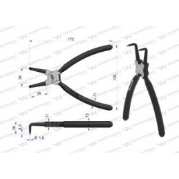 Circlip pliers 200 inch Warynski