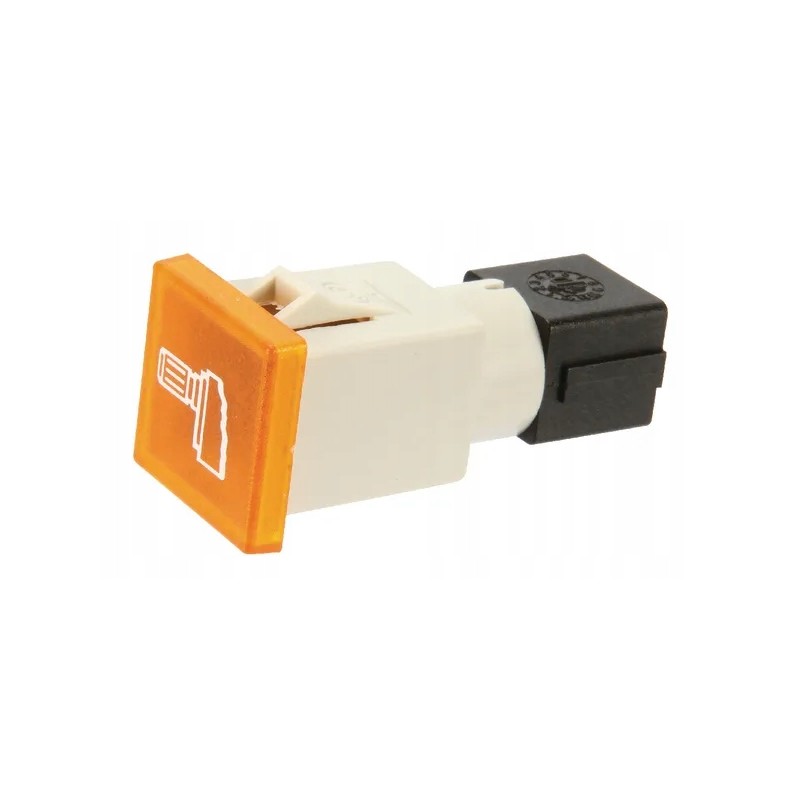 Square indicator light 12 24v amber, screw on