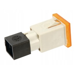 Square indicator light 12 24v amber, screw on