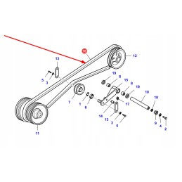 La344311131 shredder drive V-belt