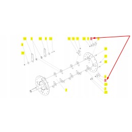 100044216 square washer for chopper drum