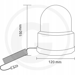 Flash warning lamp 12vlbh11