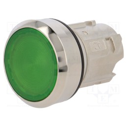 1 pcs x SIEMENS - 3SU1051-0AB40-0AA0 - Switch: push-button, 22mm, Stabl.pos: 1, green, IP67, flat, Pos: 2