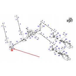 H117961700410 steering mechanism arm
