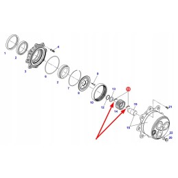 F339300020780 hub reduction gear bearing needle