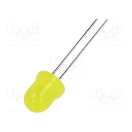 5 pcs x BRIGHTEK (EUROPE) - N0Y37L05 - LED, 8mm, yellow, 250÷600mcd, 45°, 1.7÷2.6V, No.of term: 2, -40÷85°C