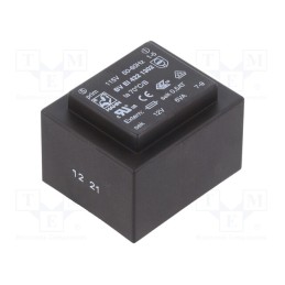 30 pcs x HAHN - BV EI 422 1302 - Transformer: encapsulated, 6VA, 115VAC, 12V, 500mA, PCB, BVEI