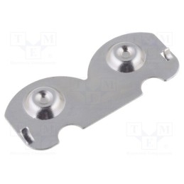 10 pcs x COMF - 307E ANODE-ANODE - Contact, AA,R6, Batt.no: 2, push-in, Contacts: steel