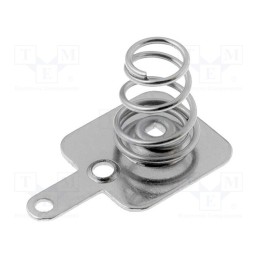 10 pcs x KEYSTONE - 5201 - Spring contact, AA,AAA,R3,R6, Batt.no: 1, soldered