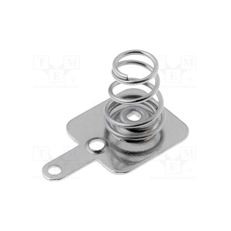 10 pcs x KEYSTONE - 5201 - Spring contact, AA,AAA,R3,R6, Batt.no: 1, soldered