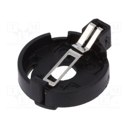 10 pcs x CONNFLY - DS1092-05-B6P - Socket, CR2032,DL2032, Batt.no: 1, horizontal,THT, H: 6.6mm, black