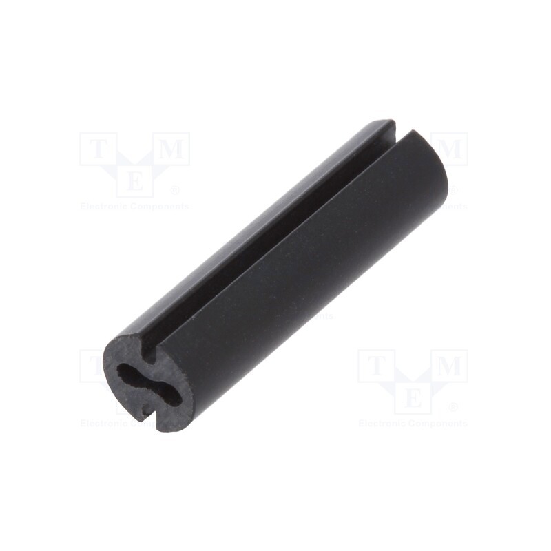 10 pcs x DREMEC - 8GE04V80535 - Spacer sleeve, LED, Øout: 4.8mm, ØLED: 3mm, L: 18mm, black, UL94V-0