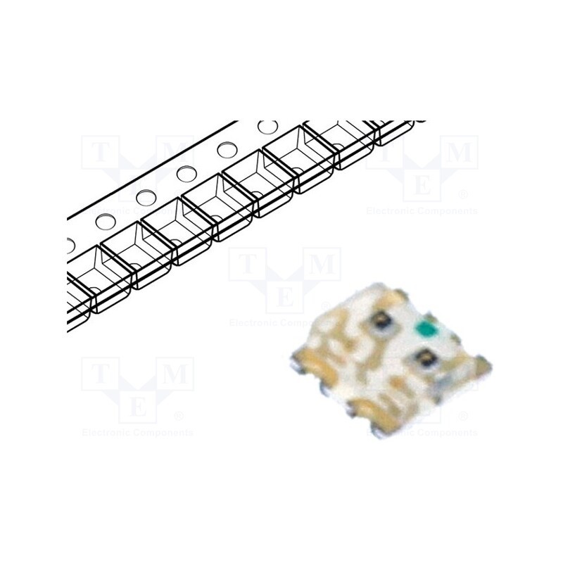 5 pcs x LITEON - LTST-C195KGJRKT - LED, SMD, 0606, red/green, 1.6x1.5x0.55mm, 130°, 2÷2.4/2÷2.4V, 20mA