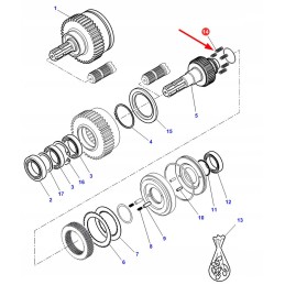 3905723m1 pto clutch spring