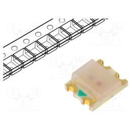 5 pcs x OPTOSUPPLY - OSRG1206C1C - LED, SMD, 1206, red/green, 3.2x2.7x1.1mm, 120°, 1.8÷2.6/1.8÷2.6V