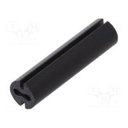 10 pcs x DREMEC - 8GE04V80536 - Spacer sleeve, LED, Øout: 4.8mm, ØLED: 3mm, L: 19mm, black, UL94V-0