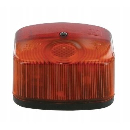 Rear left lamp, square, 12v, orange
