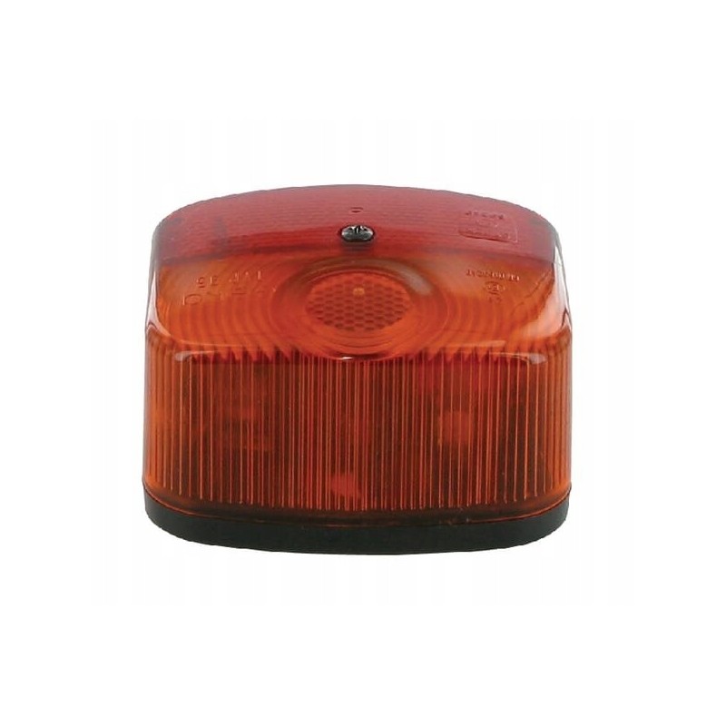 Rear left lamp, square, 12v, orange