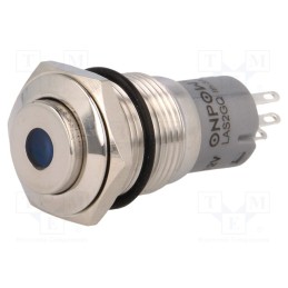 1 pcs x ONPOW - LAS2GQH-11D/B/12V/S/FP - Switch: vandal resistant, Pos: 2, SPDT, 0.5A/220VAC, 1A/24VDC, IP67