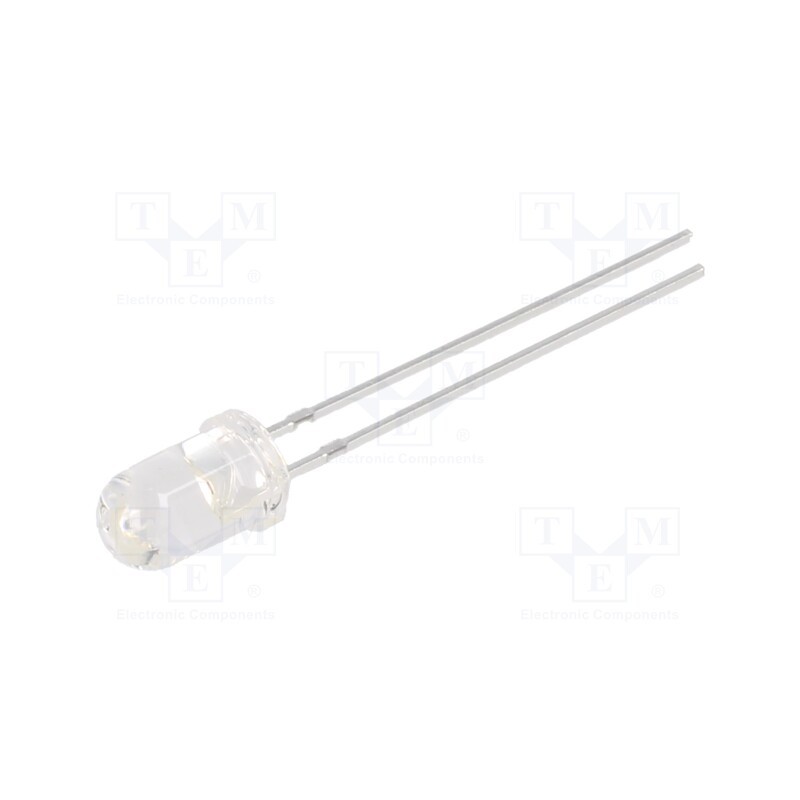 5 pcs x BRIGHTEK (EUROPE) - N0Y08L41 - LED, 5mm, yellow, 12000÷20000mcd, 16°, 1.7÷2.6V, No.of term: 2, 60mW
