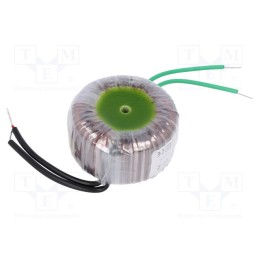 1 pcs x BREVE TUFVASSONS - TTS21/Z230/12V - Transformer: toroidal, 21VA, 230VAC, 12V, 1.75A, Leads: cables, IP00