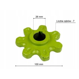 Elevator drive sprocket with 7 fi26 claas 678856