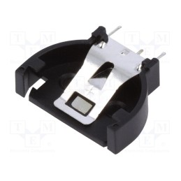 10 pcs x CONNFLY - DS1092-02-B6P - Socket, CR2032,DL2032, Batt.no: 1, vertical,THT, H: 16.9mm, black