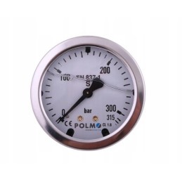 Glycerine manometer m63 0 315 bar rear connection