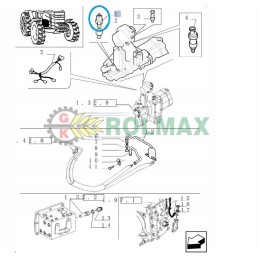 Pressure sensor case new holland 82028130