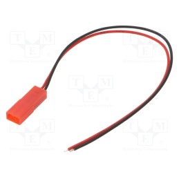 10 pcs x - JST-SYP-2P-LIPO - Connector, cables,JST SYR-02T socket, 150mm