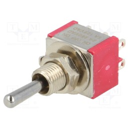 1 pcs x IC SWITCHES - IC2201T1B1M1QE - Switch: toggle, Pos: 3, DP3T, ON-OFF-ON, 5A/125VAC, 5A/28VDC