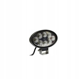 Oval work spotlight 8 LED 24w 1800lm 12v 24v