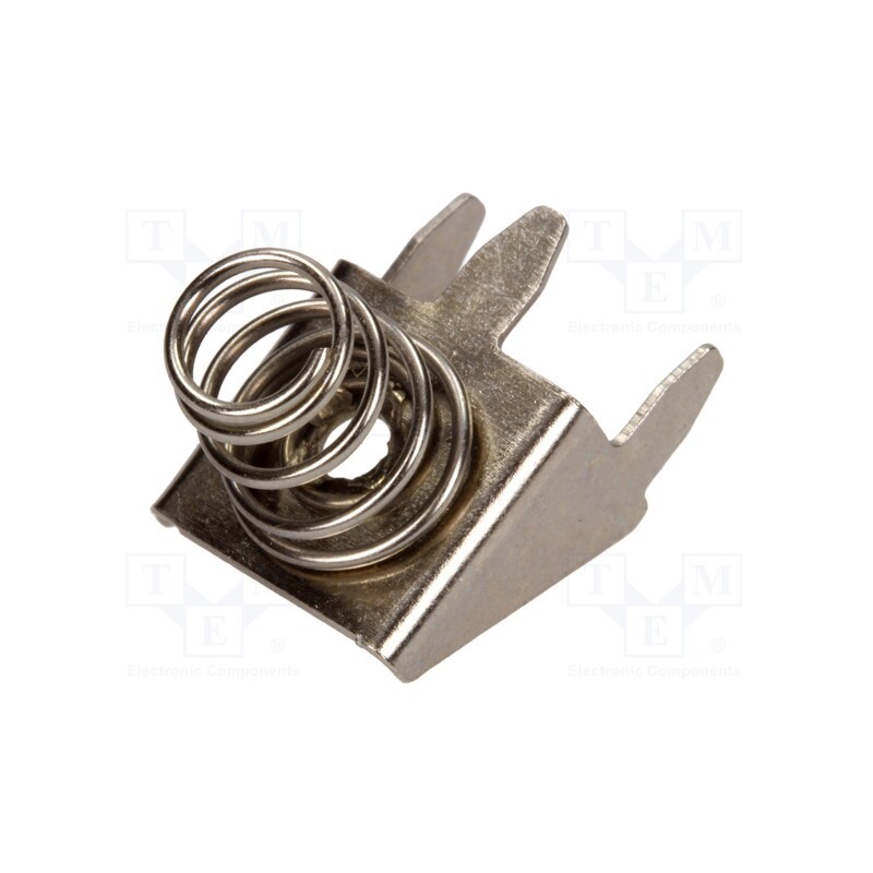 10 pcs x COMF - 309B - Spring contact, AA,R6, Batt.no: 1, soldered, Contacts: steel
