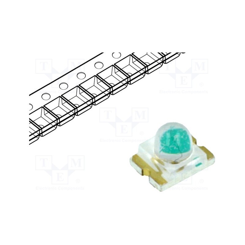 5 pcs x LITEON - LTST-C930TGKT - LED, SMD, 1210, green, 710÷2000mcd, 3.2x2.4x2.4mm, 25°, 2.8÷3.6V