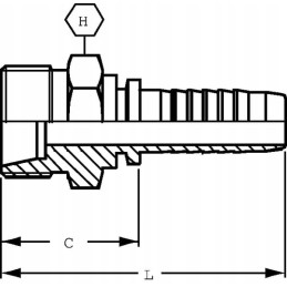 End cap dn16 m30x2 0 22l