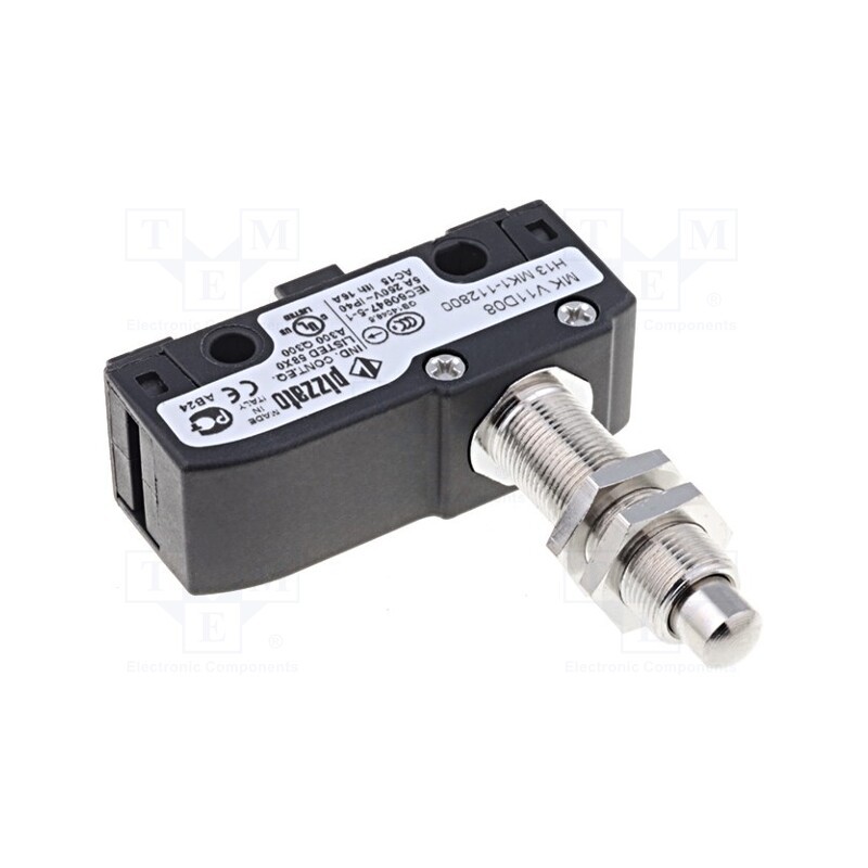 1 pcs x PIZZATO ELETTRICA - MK V11D08 - Microswitch SNAP ACTION, 6A/250VAC, 5A/24VDC, with pin, SPDT