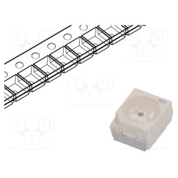 5 pcs x ams OSRAM - LO T676-R1S2-24 - LED, SMD, 3528,PLCC2, orange, 380÷755mlm, 112÷280mcd, 3.4x3x2.1mm