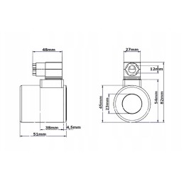 Solenoid divider coil 12v dc 30w