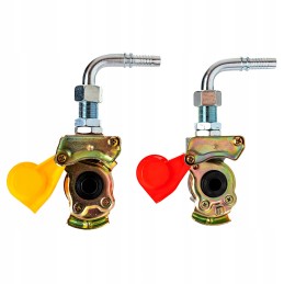 Set of rear brake fittings for rubber hose