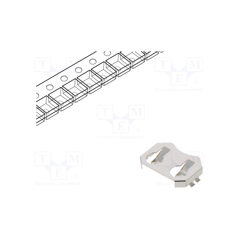 10 pcs x LINX TECHNOLOGIES - BAT-HLD-001-TR - Clip, BR2020,BR2025,CL2020,CR2025,CR2032,DL2025,DL2032,DR2032