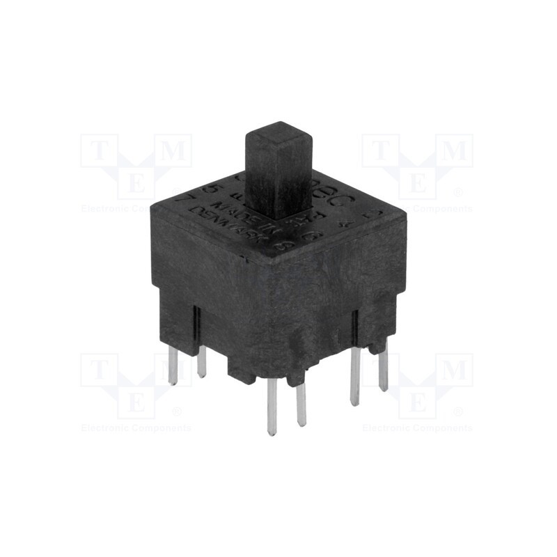 1 pcs x MEC - 15401 - Microswitch TACT, DPST-NO + DPST-NC, Pos: 2, 0.025A/120VDC, THT