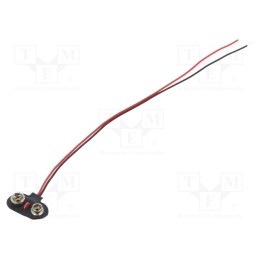 10 pcs x KEYSTONE - 237 - 6F22 connector, 6F22,6LR61, Batt.no: 1, leads 200mm